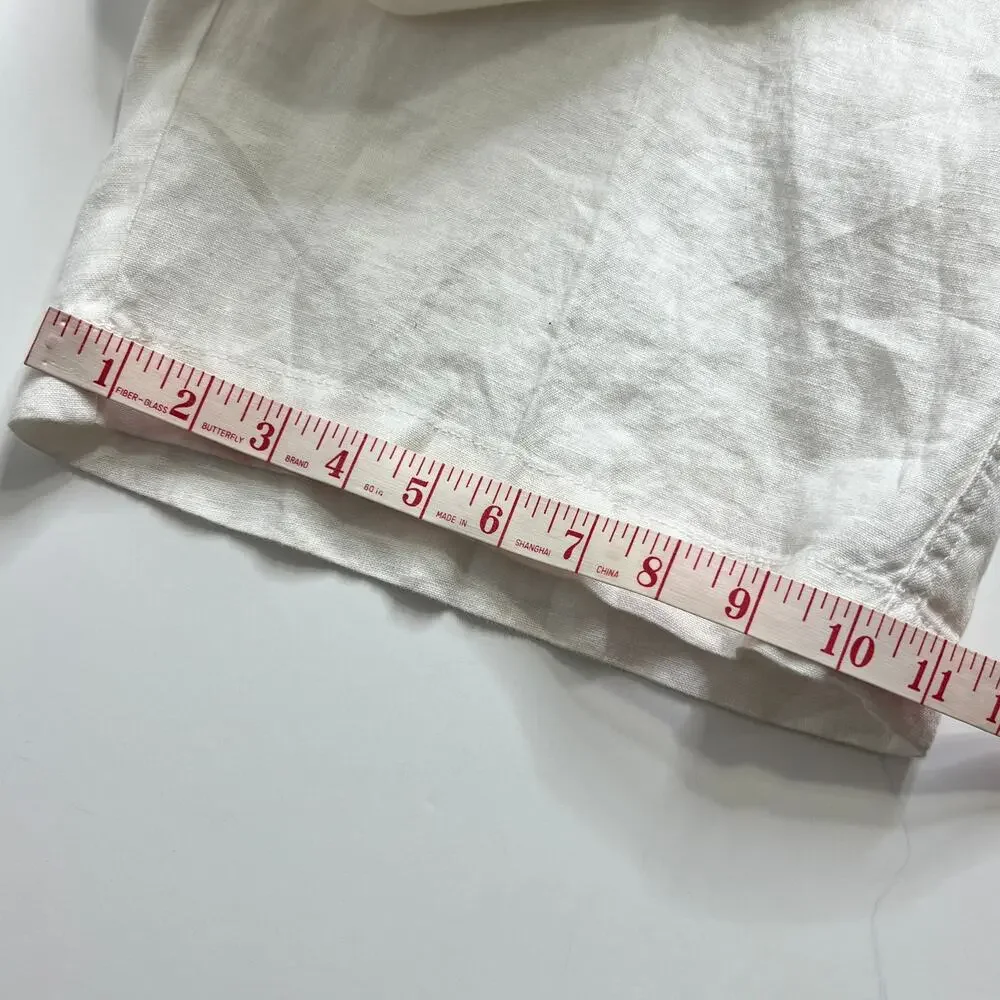 Athleta Cabo Linen Wide Leg Pants White Plus Size 24 Resort - Picture 11 of 11